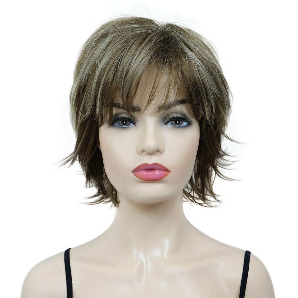 Lydell front view showing layered shag and natural highlights for instant style