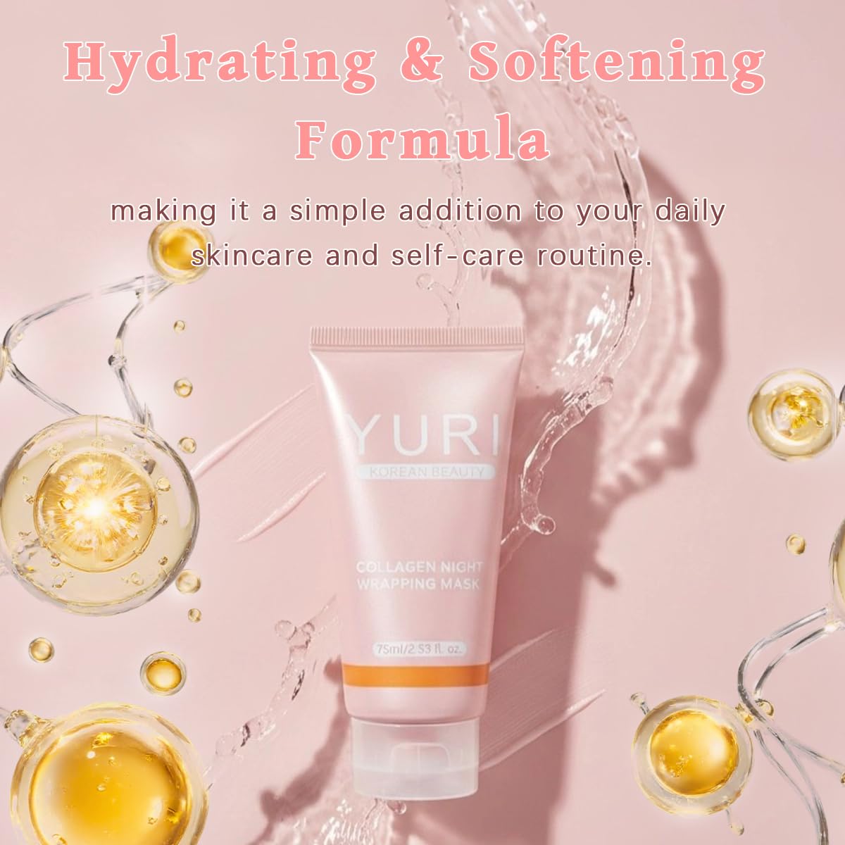 LYMPHORIA YURI application with brush demonstrating even nighttime coverage benefit