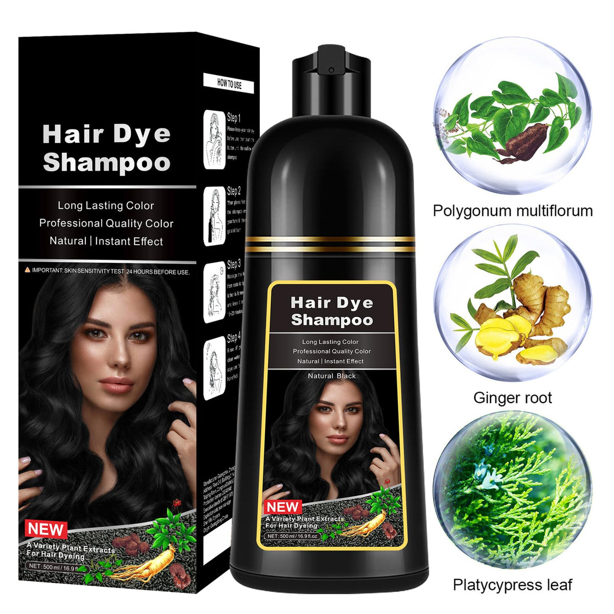 lymznus applied on dry hair demonstrating easy application