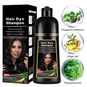 lymznus applied on dry hair demonstrating easy application