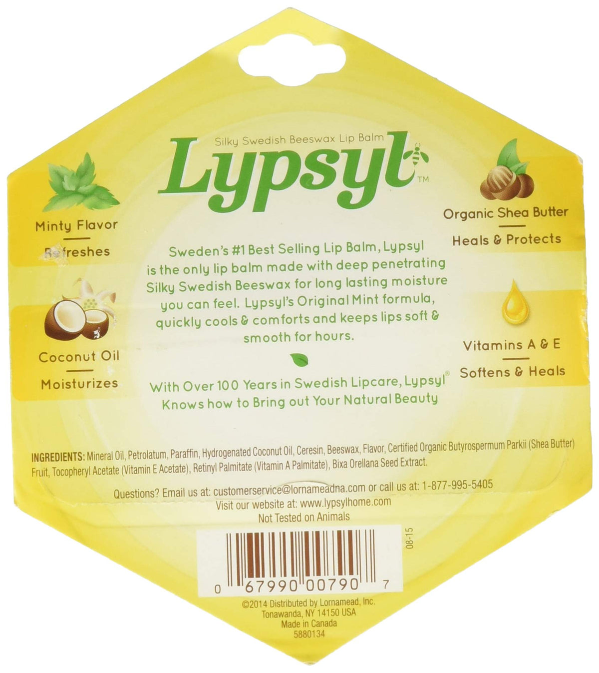 Lypsyl close-up of oversized application tip demonstrating even coverage