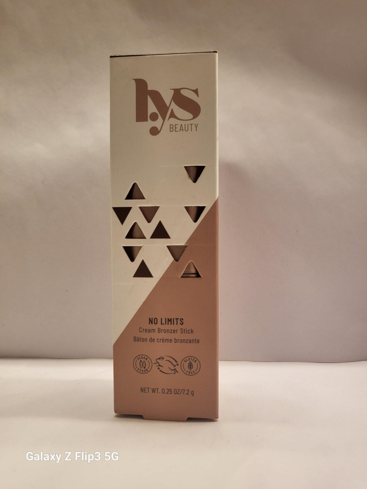 LYS Beauty close-up of bronzer stick texture highlighting creamy blendability and smooth finish