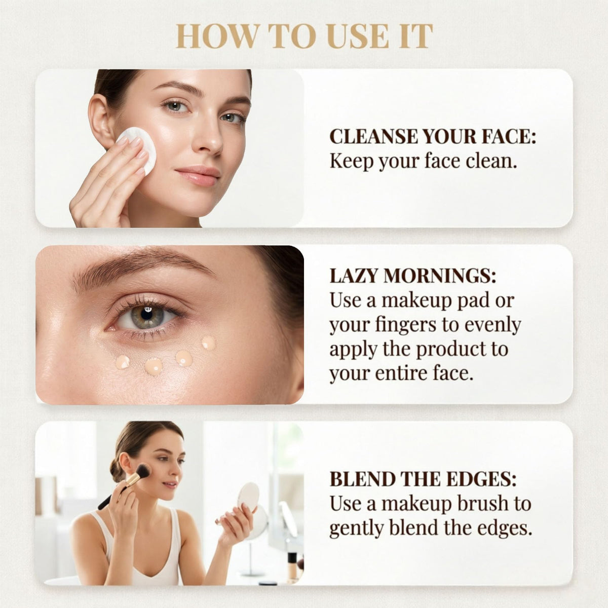 Lytoybe spot conceal demo on mature skin showing targeted coverage and hydration benefit