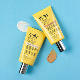 m-61 product beside common items showing travel-friendly 1.7 fl oz benefit