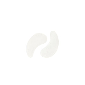 m-61 eye mask applied under eyes demonstrating contour fit and cooling