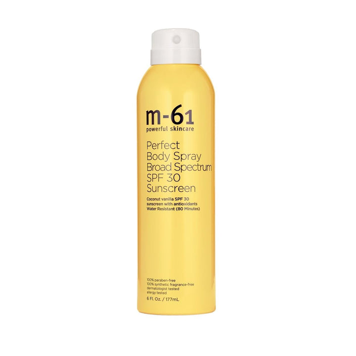 m-61 front packaging showing bottle and spray cap for quick application