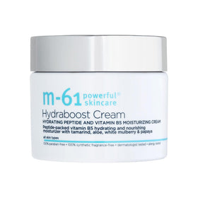m-61 front packaging showing jar and label, clear hydration benefit