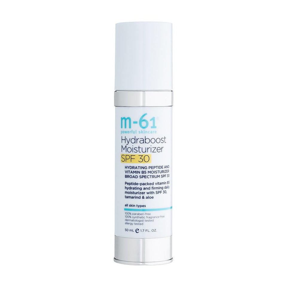 m-61 front tube showing product and SPF 30 protection benefit