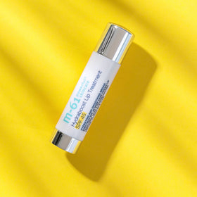 m-61 on a beach setting emphasizing reef-safe sunscreen benefit