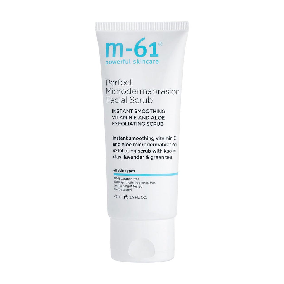m-61 front packaging showing tube and product name, clear benefits
