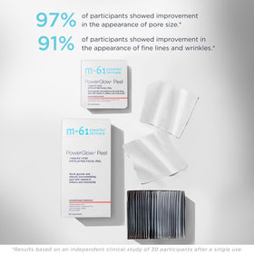m-61 product next to coin size comparison showing travel-friendly compact size
