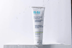 m-61 ingredients label detail showing actives for blemish control