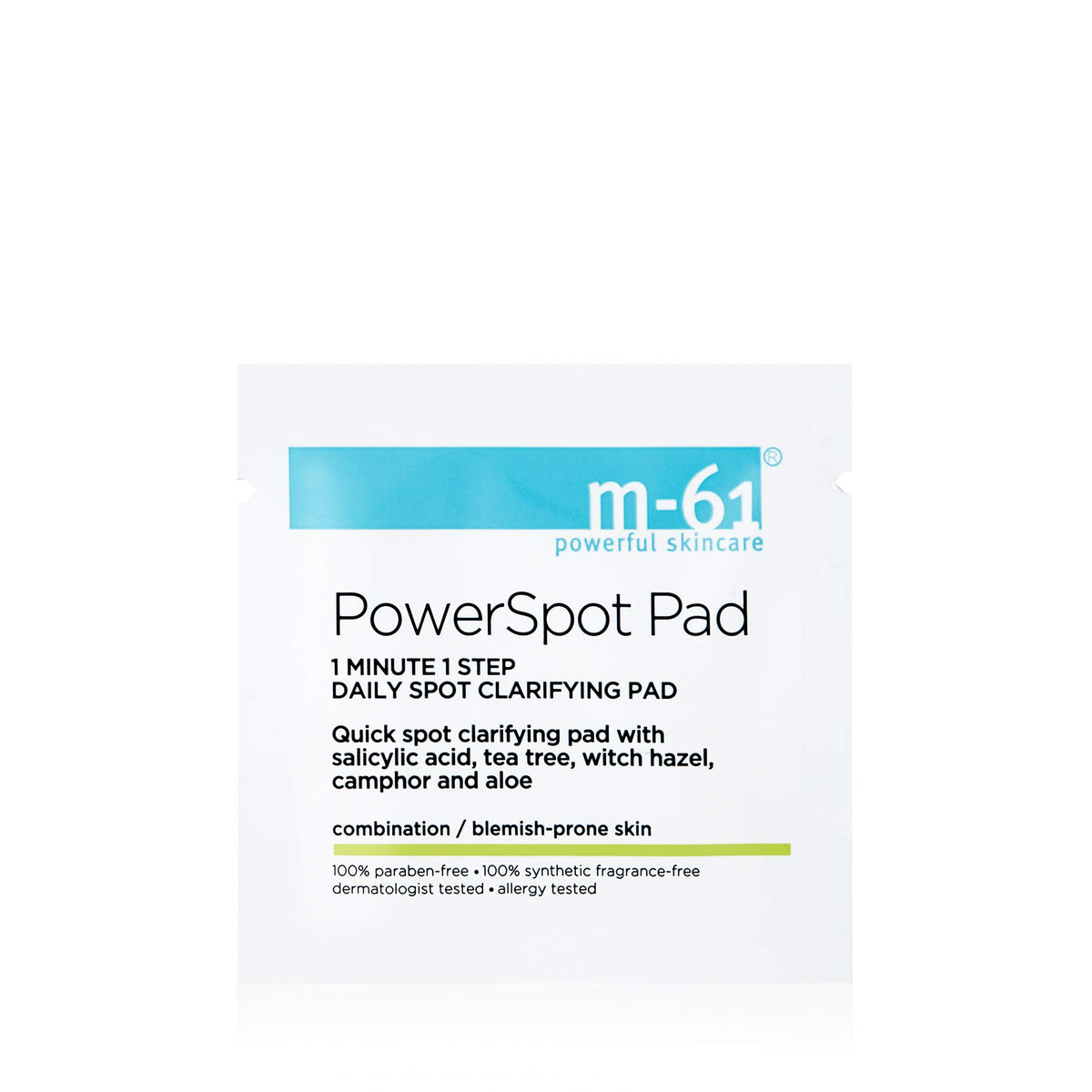 m-61 close-up pad texture highlighting exfoliating fibers and soothing finish