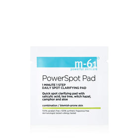 m-61 close-up pad texture highlighting exfoliating fibers and soothing finish
