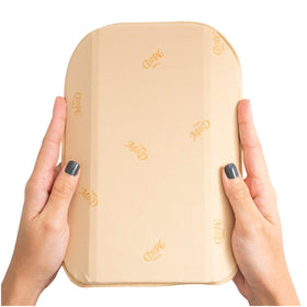 M&D board inside compression garment demonstrating stable fit and shaping benefit