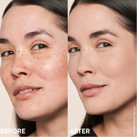 M. Asam being applied with a firm brush for even, buildable coverage