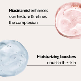 M. Asam drop on skin application demonstrating immediate hydration and natural coverage