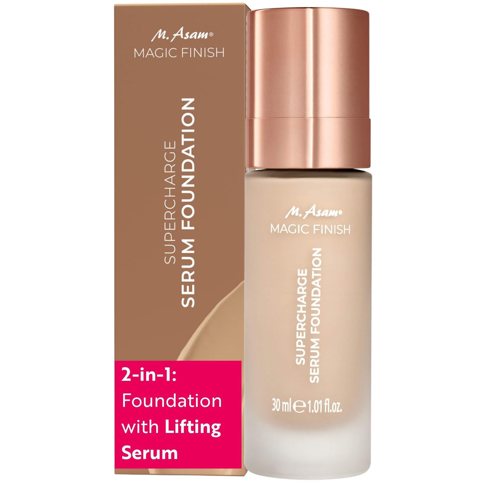 M. Asam front packaging showing product and benefit of radiant base
