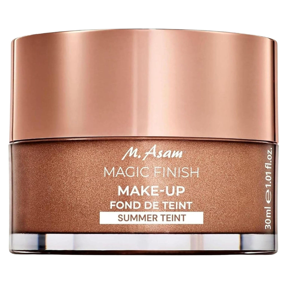 M. Asam front packaging showing summer teint mousse and benefit of all-in-one coverage