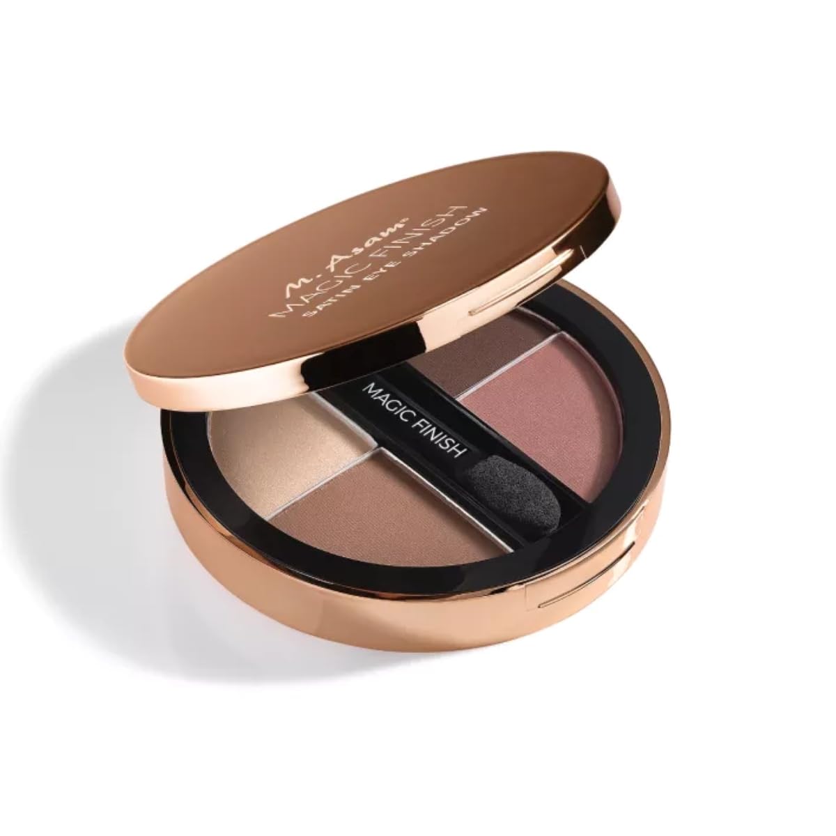 M. Asam eyeshadow texture close-up showing silky pigments for smooth blending