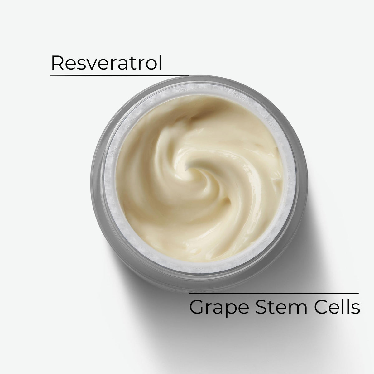 M. Asam jar open with cream visible to show nourishing formula and application readiness
