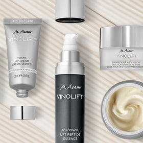 M. Asam on bathroom counter lifestyle shot conveying daily skincare routine benefit
