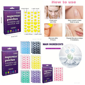 M Flush Balm bonus acne patches arranged showing 36-piece set for targeted care benefit