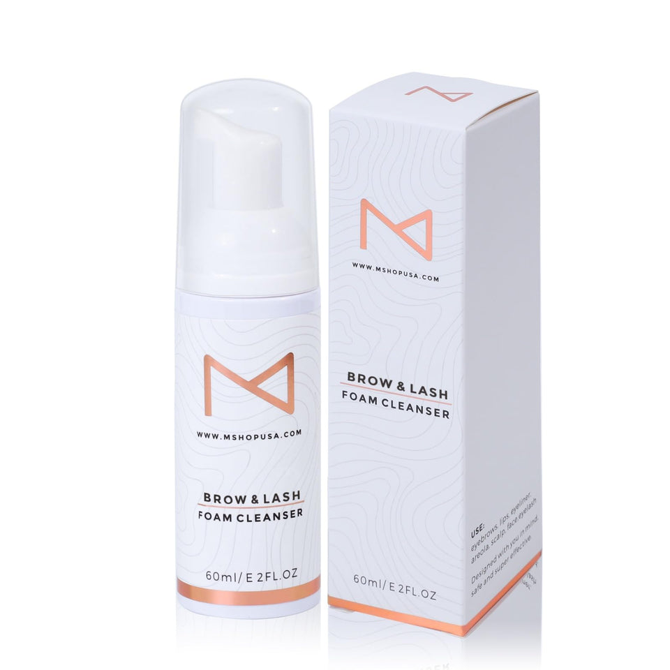 M foam cleanser front packaging showing product benefits