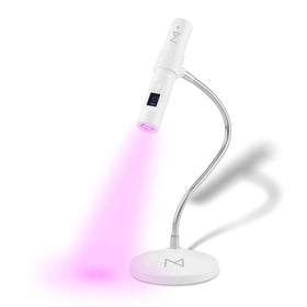 M GlamCure GO front view showing compact lamp and curing opening for convenience