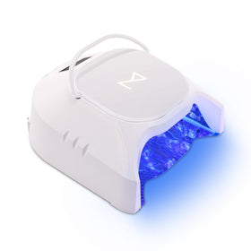 M GlowPro front view showing sleek white housing and power-ready design for portable curing