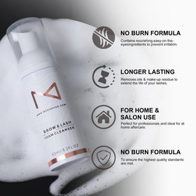 M demonstrated on lash extensions to protect adhesive bond