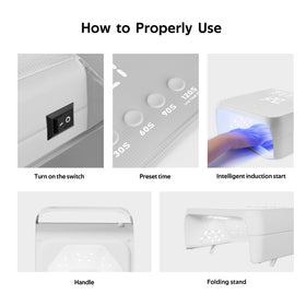 M brand lamp packed in bag demonstrating travel-ready convenience benefit