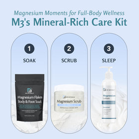 M3 Naturals bathtub full-body soak lifestyle scene encouraging relaxation