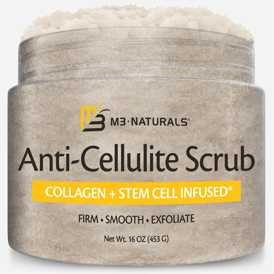 M3 Naturals front packaging showing 16oz jar and label benefits