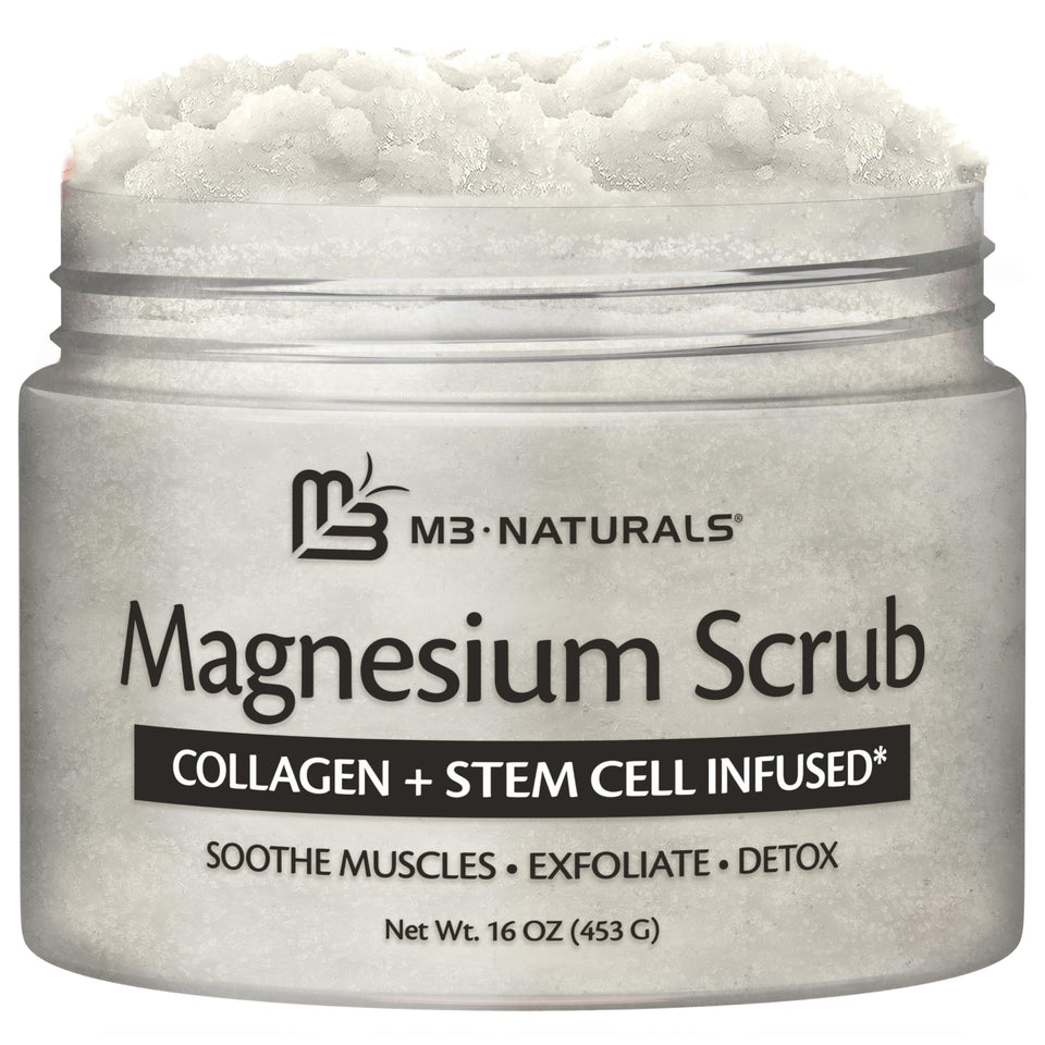M3 Naturals front jar view showing label and calming magnesium benefits