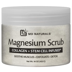 M3 Naturals 16oz jar next to hand for clear size and usage expectation