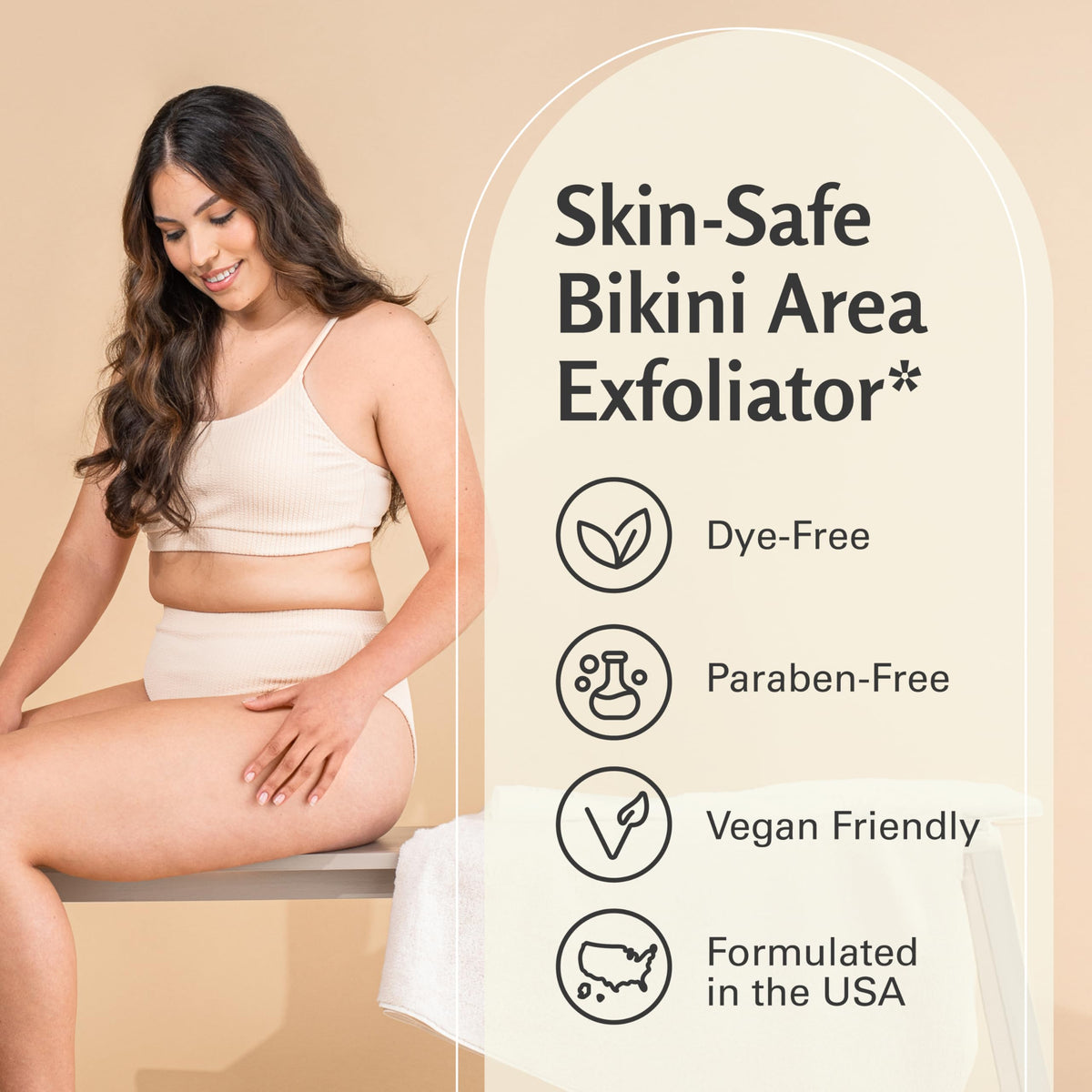 M3 Naturals being used in shower to exfoliate and hydrate skin effectively