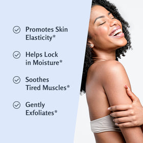 M3 Naturals ingredients focus Dead Sea salt and shea butter for hydration