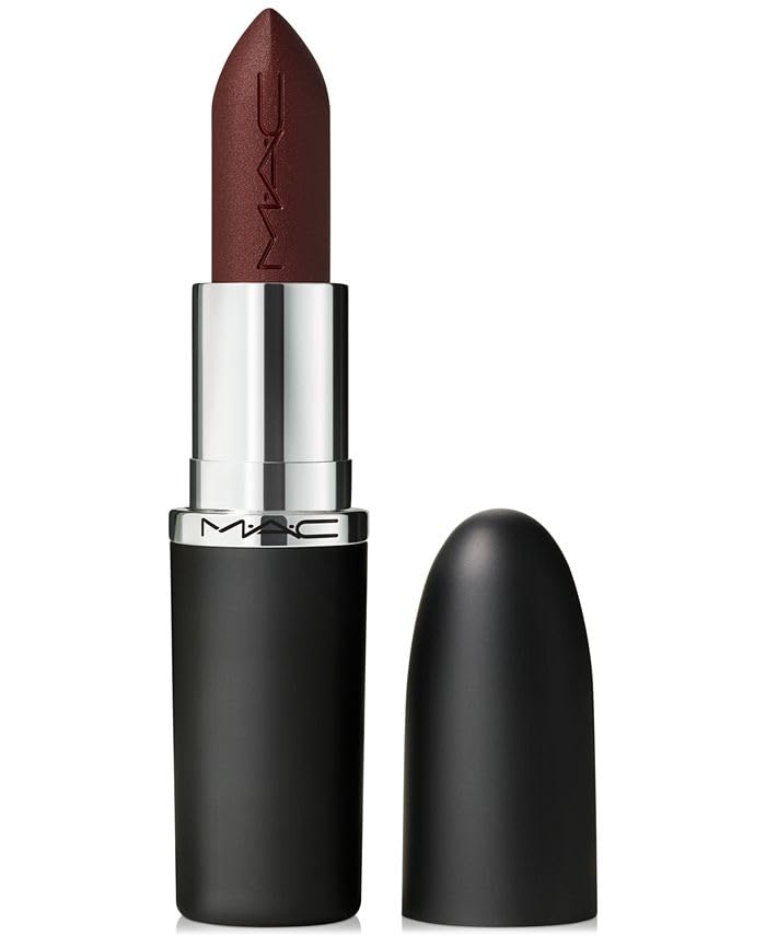MAC Antique Velvet lipstick front packaging showing sleek tube and shade