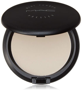 MAC blot powder pressed compact front view showing slim case and product benefit mattifies skin