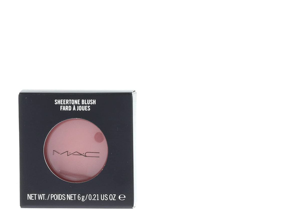 MAC swatch on skin demonstrating natural flush and blendability benefit