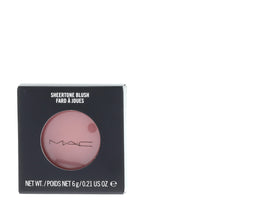 MAC swatch on skin demonstrating natural flush and blendability benefit