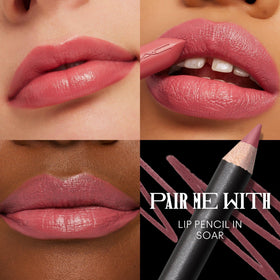 MAC Brave texture swatch showing rich pigment and satin finish benefits