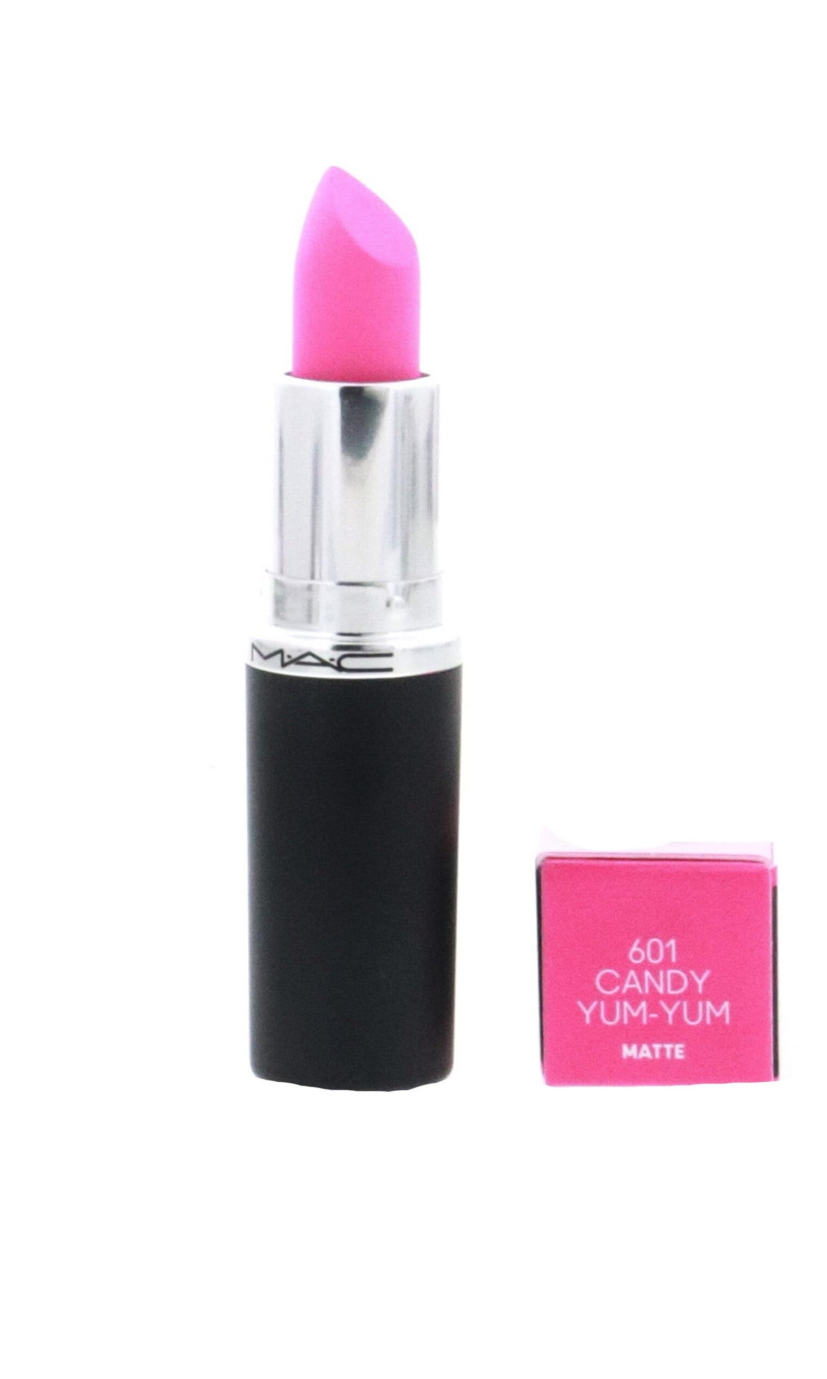 MAC Candy Yum Yum texture close-up highlighting silky-matte finish for smooth application benefit