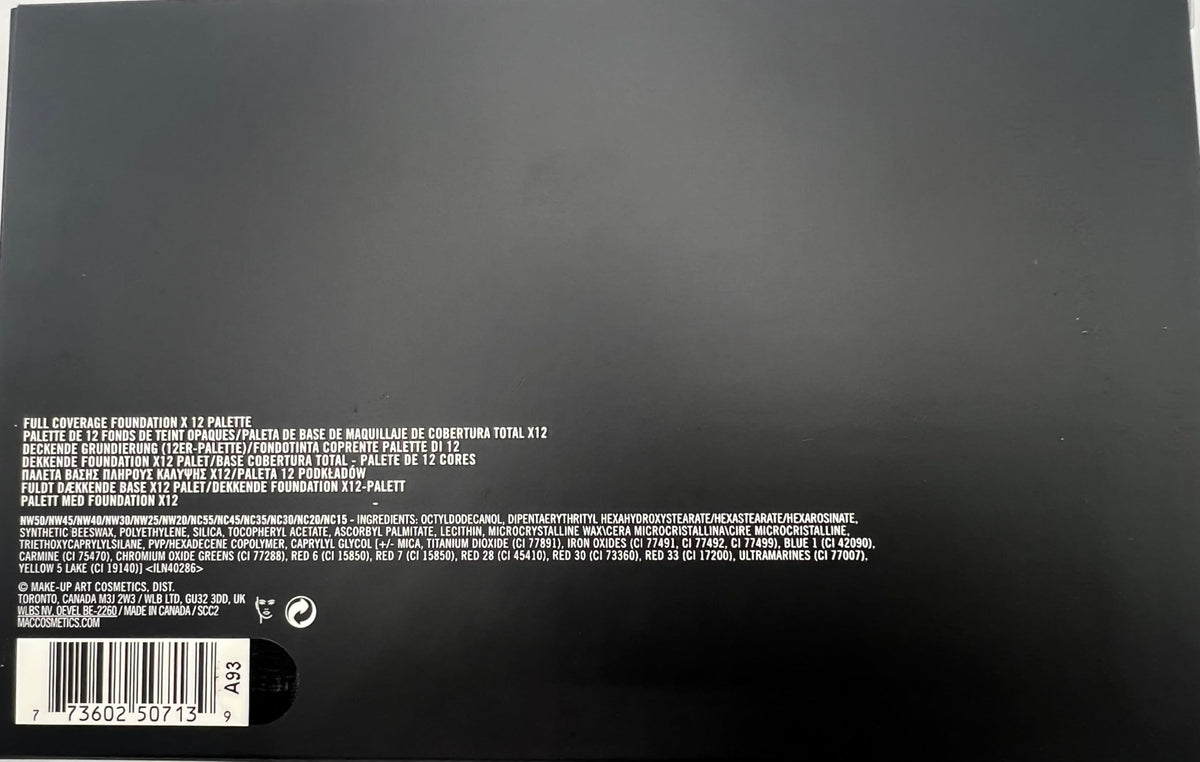 MAC cream foundation swatch texture demonstrating creamy blendability and coverage benefit