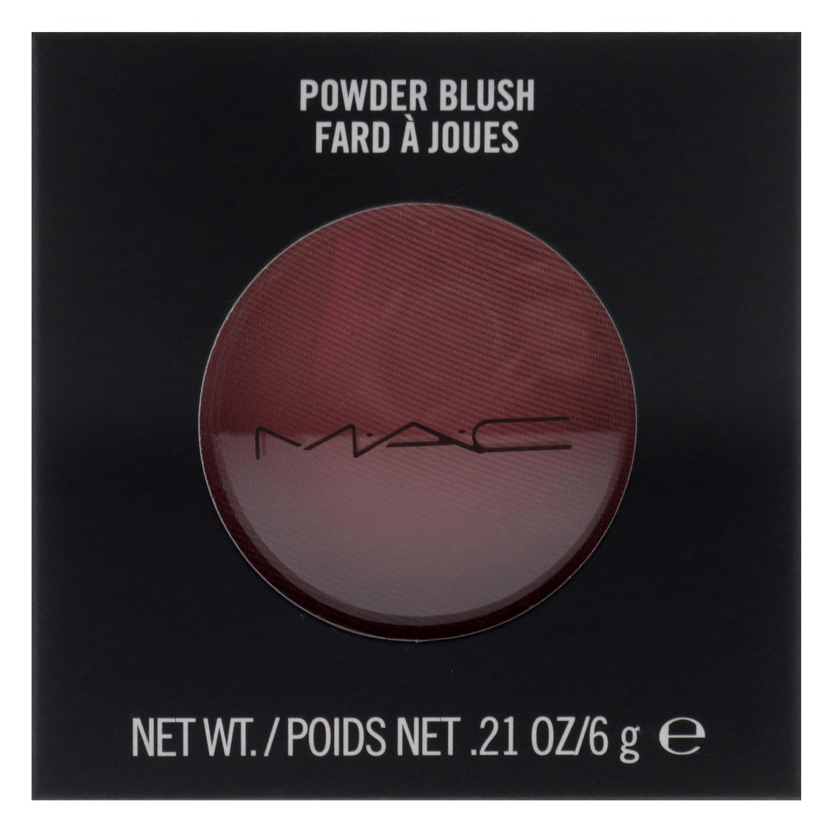MAC brush applying Desert Rose to cheek demonstrating easy application