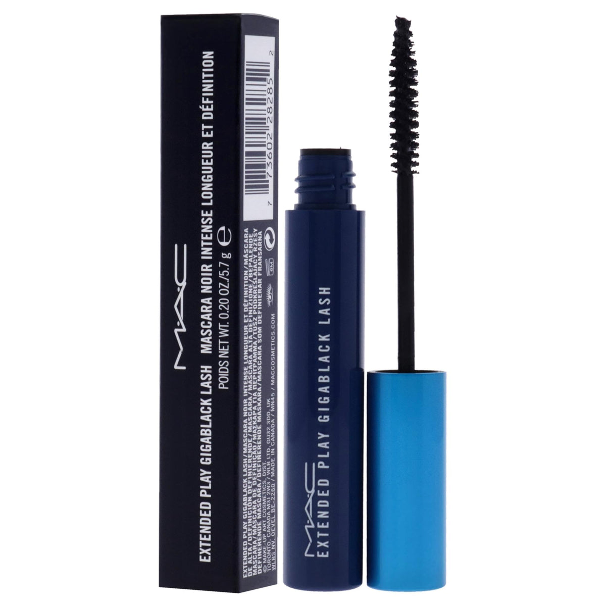 MAC mascara being applied in front of mirror for a polished, long-wear eye look
