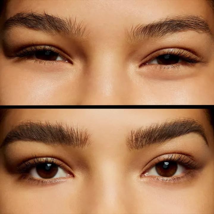 MAC application lifestyle image showing eyebrow lift and fuller brows for natural finish