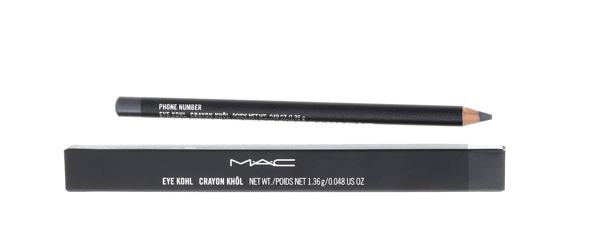 MAC Eye Kohl front packaging showing deep charcoal color and sleek pencil design