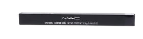 MAC Eye Kohl pencil tip texture close-up displaying creamy black payoff